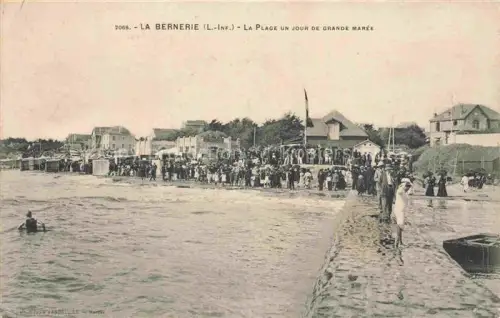 AK / Ansichtskarte La Bernerie-en-Retz Saint-Nazaire 44 Loire-Atlantique La plage un jour de grande marée
