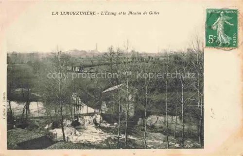 AK / Ansichtskarte La Limouziniere NANTES 44 Loire-Atlantique Etang et Moulin de Gilles