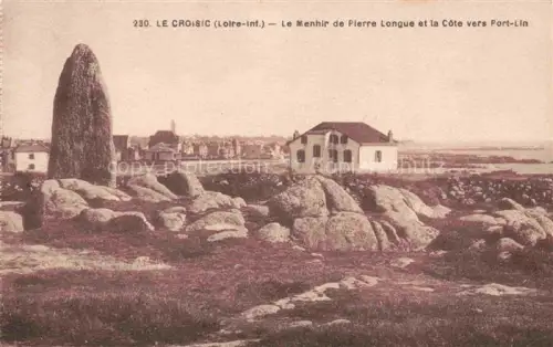 AK / Ansichtskarte Le Croisic Saint-Nazaire 44 Loire-Atlantique Le Menhir de Pierre Longue et la Côte vers Port-Lin