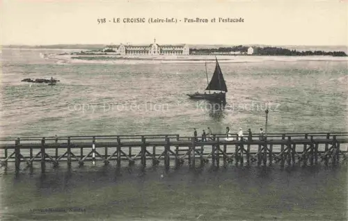AK / Ansichtskarte Le Croisic Saint-Nazaire 44 Loire-Atlantique Pen-Bren et l'estacade