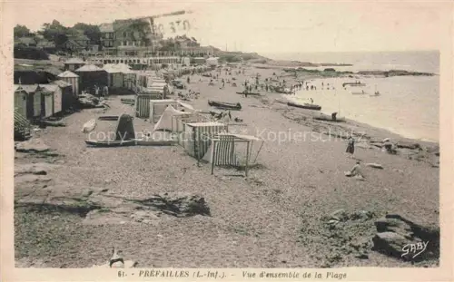 AK / Ansichtskarte Prefailles Saint-Nazaire 44 Loire-Atlantique Vue d'ensemble de la plage