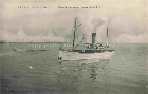 AK / Ansichtskarte LE POULIGUEN Saint-Nazaire 44 Loire-Atlantique L'Emile Solacroup rentrant au port