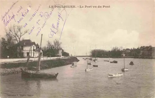 AK / Ansichtskarte LE POULIGUEN Saint-Nazaire 44 Loire-Atlantique Le port vu du pont
