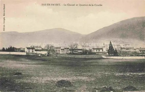 AK / Ansichtskarte Bas-en-Basset Yssingeaux 43 Haute-Loire Le Clauzel et Quartier de la Conche