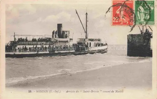 AK / Ansichtskarte Mindin Saint-Brevin-les-Pins Saint-Nazaire 44 Loire-Atlantique Arrivée du Bateau Saint-Brevin venant de Nantes