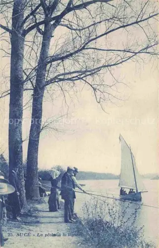 AK / Ansichtskarte Suce-sur-Erdre Nantes 44 Loire-Atlantique La pêche à la ligne