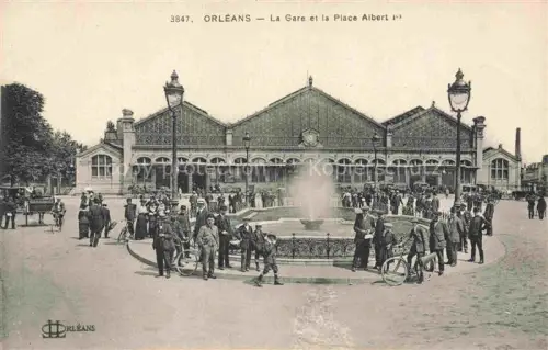 AK / Ansichtskarte ORLEANS 45 Loiret La Gare et Place Albert Ier