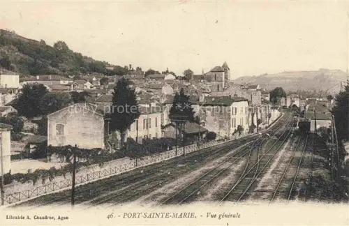 AK / Ansichtskarte Port Sainte Marie AGEN 47 Lot-et-Garonne Vue générale Chemin de Fer