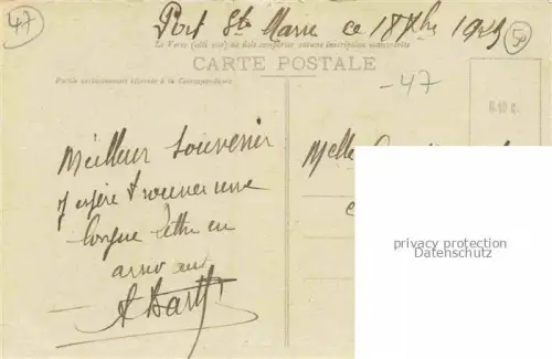 AK / Ansichtskarte Port Sainte Marie AGEN 47 Lot-et-Garonne Vue générale Chemin de Fer