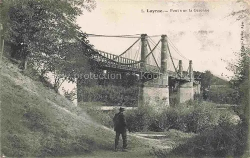 AK / Ansichtskarte Layrac AGEN 47 Lot-et-Garonne Pont sur la Garonne