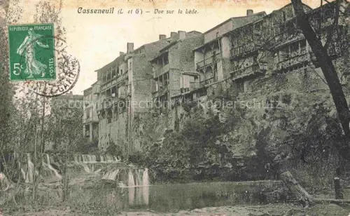 AK / Ansichtskarte Casseneuil Villeneuve-sur-Lot 47 Lot-et-Garonne Vue sur la Lède