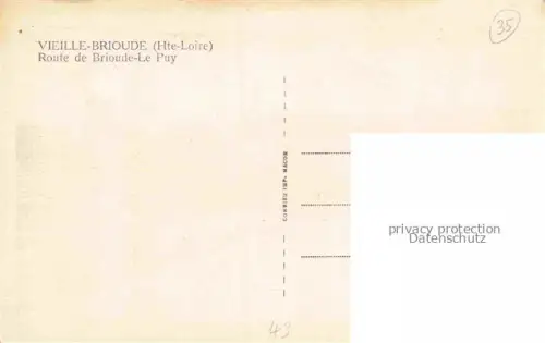 AK / Ansichtskarte Vieille-Brioude BRIOUDE 43 Haute-Loire Route de Brioude-Le-Puy