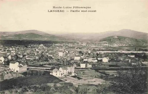AK / Ansichtskarte Langeac BRIOUDE 43 Haute-Loire Vue générale Partie sud-ouest