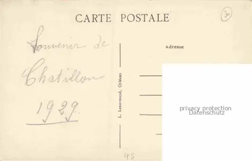 AK / Ansichtskarte Chatillon-Coligny Montargis 45 Loiret Place du Marché Rue Jean-Jaurès