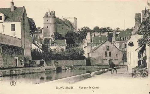 AK / Ansichtskarte MONTARGIS 45 Loiret Vue sur le canal et le château