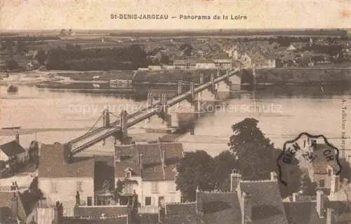 AK / Ansichtskarte St-Denis-Jargeau Orleans 45 Loiret Panorama de la Loire Pont
