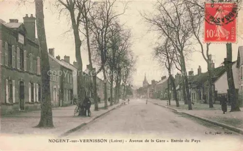 AK / Ansichtskarte Nogent-sur-Vernisson MONTARGIS 45 Loiret Avenue de la Gare entrée du pays
