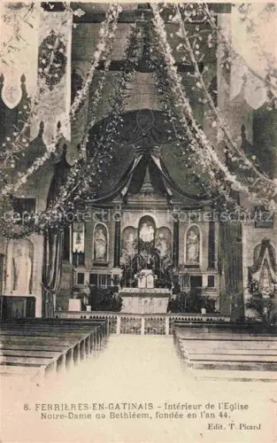 AK / Ansichtskarte Ferrieres-en-Gatinais Montargis 45 Loiret Intérieur de l'Eglise Notre-Dame de Bethléem