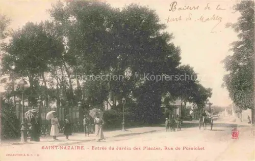 AK / Ansichtskarte SAINT-NAZAIRE  ST-NAZAIRE 44 Loire-Atlantique Entrée du Jardin des Plantes Rue de Pornichet