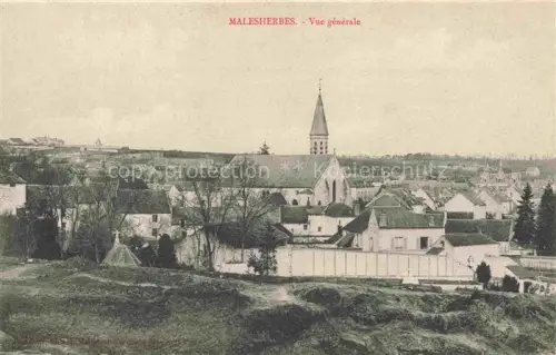 AK / Ansichtskarte Malesherbes Pithiviers 45 Loiret Vue générale Eglise