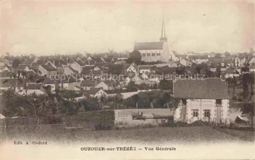 AK / Ansichtskarte Ouzouer-sur-Trezee Montargis 45 Loiret Vue générale Eglise