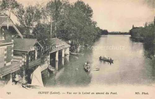 AK / Ansichtskarte Olivet  ORLEANS 45 Loiret Vue sur le Loiret en amant du pont
