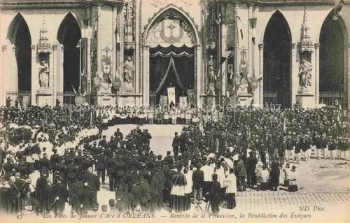 AK / Ansichtskarte ORLEANS 45 Loiret Fêtes de Jeanne d'Arc Procession Bénédiction des Èvêques