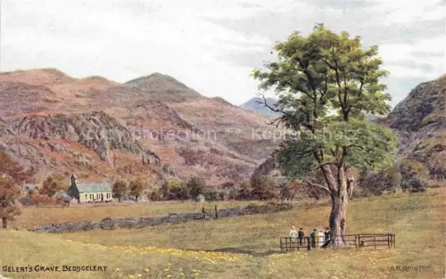 AK / Ansichtskarte ARQ QUINTON Alfred Robert (1853-1934) Kuenstlerkarte Nr. 2250 Gelert's Grave Beddgelert England 