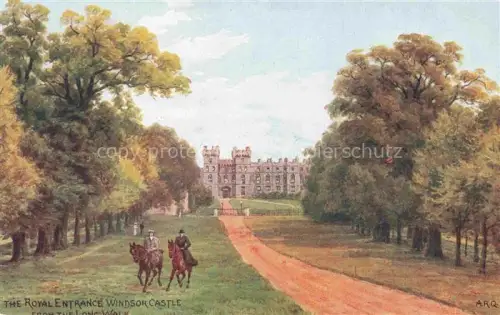 AK / Ansichtskarte ARQ QUINTON Alfred Robert (1853-1934) Kuenstlerkarte Nr. 1181 The Royal Entrance Windsor Castle England Pferde 