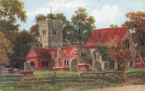 AK / Ansichtskarte ARQ QUINTON Alfred Robert (1853-1934) Kuenstlerkarte Nr. 1568 Chingford old Church england 