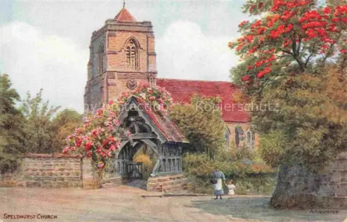 AK / Ansichtskarte ARQ QUINTON Alfred Robert (1853-1934) Kuenstlerkarte Nr. 2889 Speldhurst Church England 