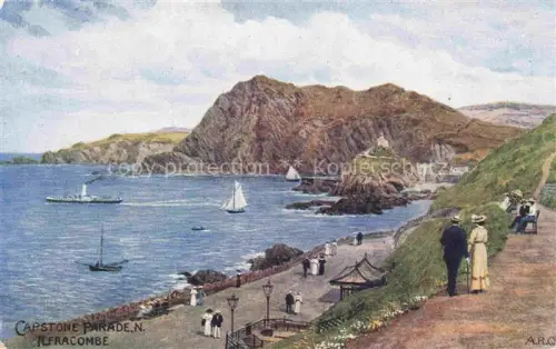 AK / Ansichtskarte ARQ QUINTON Alfred Robert (1853-1934) Kuenstlerkarte Nr. 935 Capstone Parade Ilfracombe England 