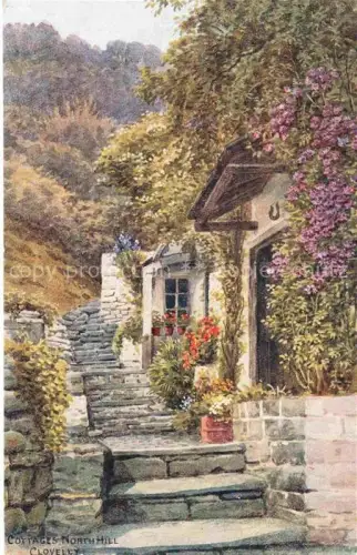 AK / Ansichtskarte ARQ QUINTON Alfred Robert (1853-1934) Kuenstlerkarte Nr. 2949 Cottages North Hill Clovelly England 