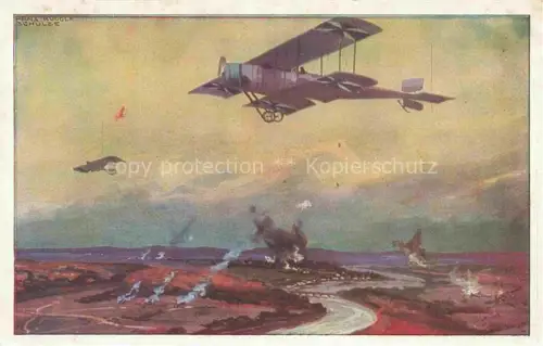 AK / Ansichtskarte SCHULZE Hans-Rudolf Berlin Militaria Kuenstlerkarte Segelflug Berlin