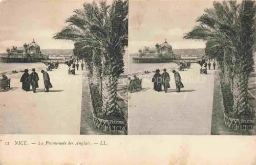AK / Ansichtskarte STEREOSKOPKARTE Stereo-Karte Stereo-Ak le Promenade des Anglais Nice 