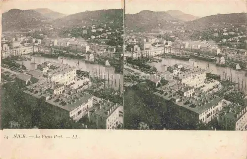 AK / Ansichtskarte STEREOSKOPKARTE Stereo-Karte Stereo-Ak le Vieux Port Nice 