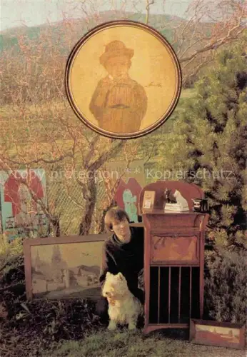 AK / Ansichtskarte Lutterbach Mulhouse 68 Haut-Rhin Michael Knoerr tableaux meubles dessin livres