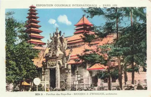 AK / Ansichtskarte Exposition Coloniale Paris 1931 Pavillon des Pays Bas Moojet Zweedijk