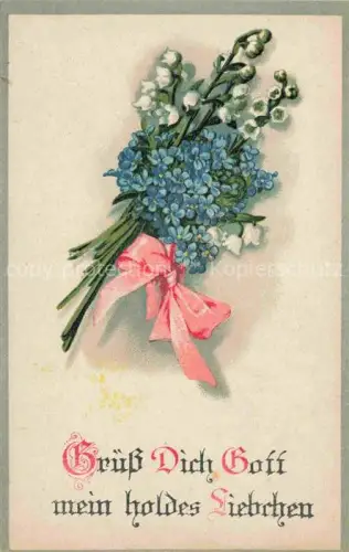 AK / Ansichtskarte Maigloeckchen Lily of the Valley Muguet Mughetto-- Straus Litho