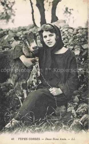 AK / Ansichtskarte Ziege Goat Chevre-- Types Corses Faru
