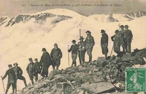AK / Ansichtskarte Bergsteigen Klettern Mountaineering Alpinisme Alpinismo-- Sommet Dome Cbasse Forets Glasiers de Arpon