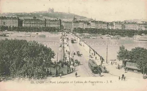 AK / Ansichtskarte STRAssENBAHN Tramway-- Lyon Port Laiayette Coteau Fourvieres