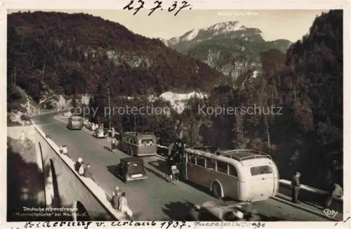 AK / Ansichtskarte Omnibus Autobus Deutsche Alpenstrasse 