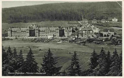 AK / Ansichtskarte Hann Muenden Hannoversch Muenden Goettingen Panorama Pionier-Kaserne