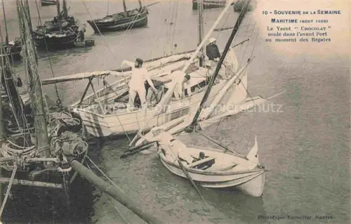 AK / Ansichtskarte NANTES 44 Loire-Atlantique La Semaine Maritime Yacht Chocolat Régates