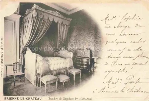 AK / Ansichtskarte Brienne-le-Chateau Bar-sur-Aube 10 Aube Château Chambre de Napoléon Ier