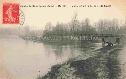 AK / Ansichtskarte Marcilly-le-Hayer Nogent-sur-Seine 10 Aube Jonction de la Seine et de l'Aube