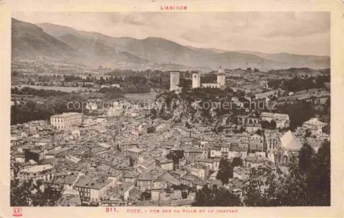 AK / Ansichtskarte FOIX 09 Ariege Vue générale sur la ville et le château