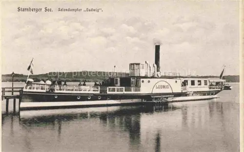 AK / Ansichtskarte Dampfer Seitenrad Starnberger See Ludwig 
