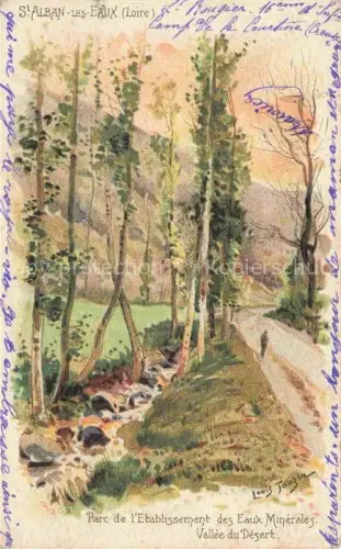 AK / Ansichtskarte TAUZIN Louis (1842-1915) Kuenstlerkarte Parc de l'Etablissement des Eaux minirales 